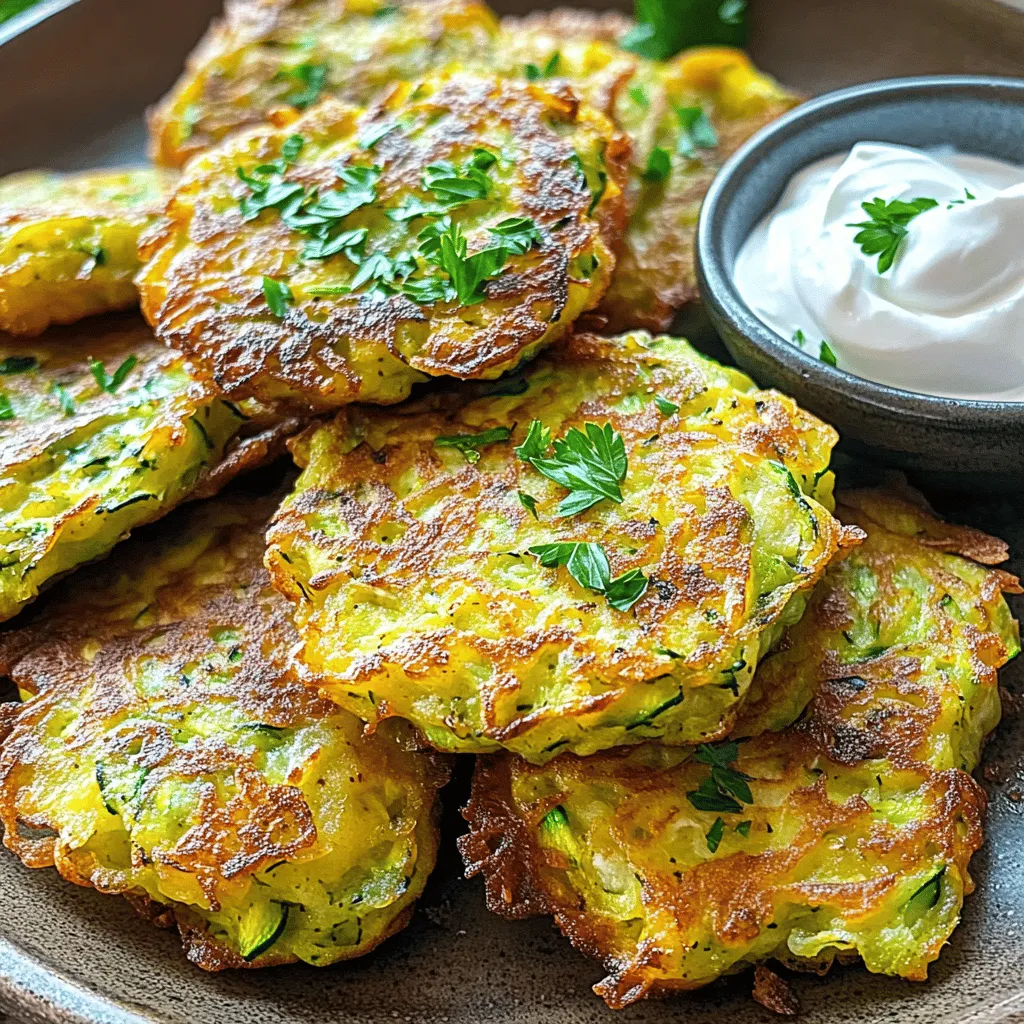 Crispy Zucchini Fritters Delightfully Easy Recipe