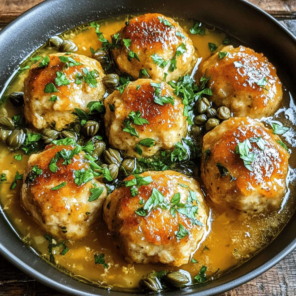 Chicken Piccata Meatballs Recipe: A Delicious Italian Twist