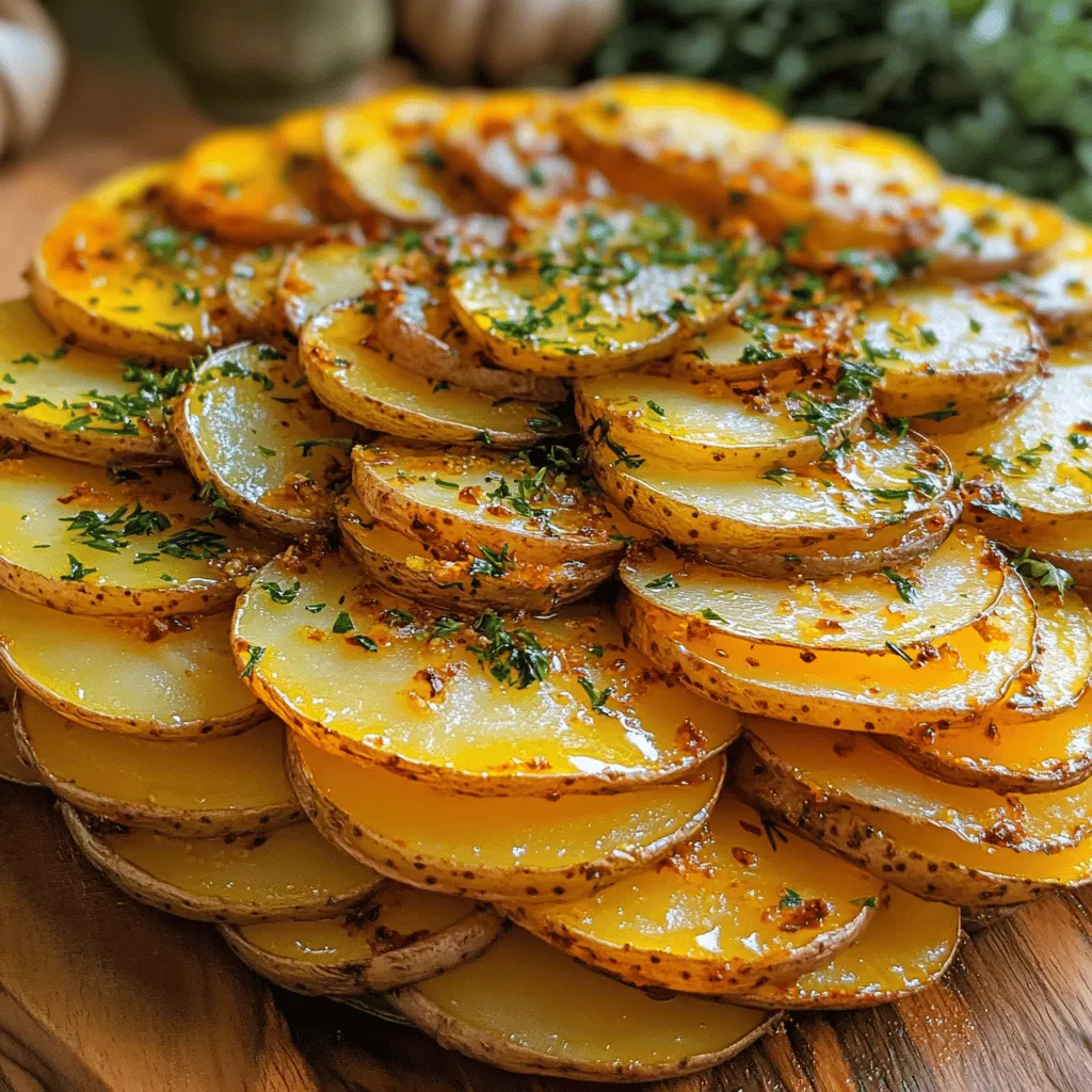 Healthy Garlic Potato Stacks Flavorful and Simple Recipe