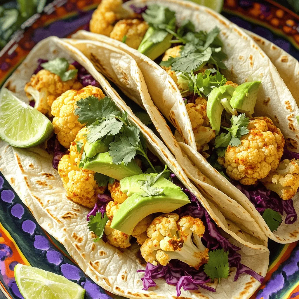 Chili Lime Roasted Cauliflower Tacos Flavor Boost