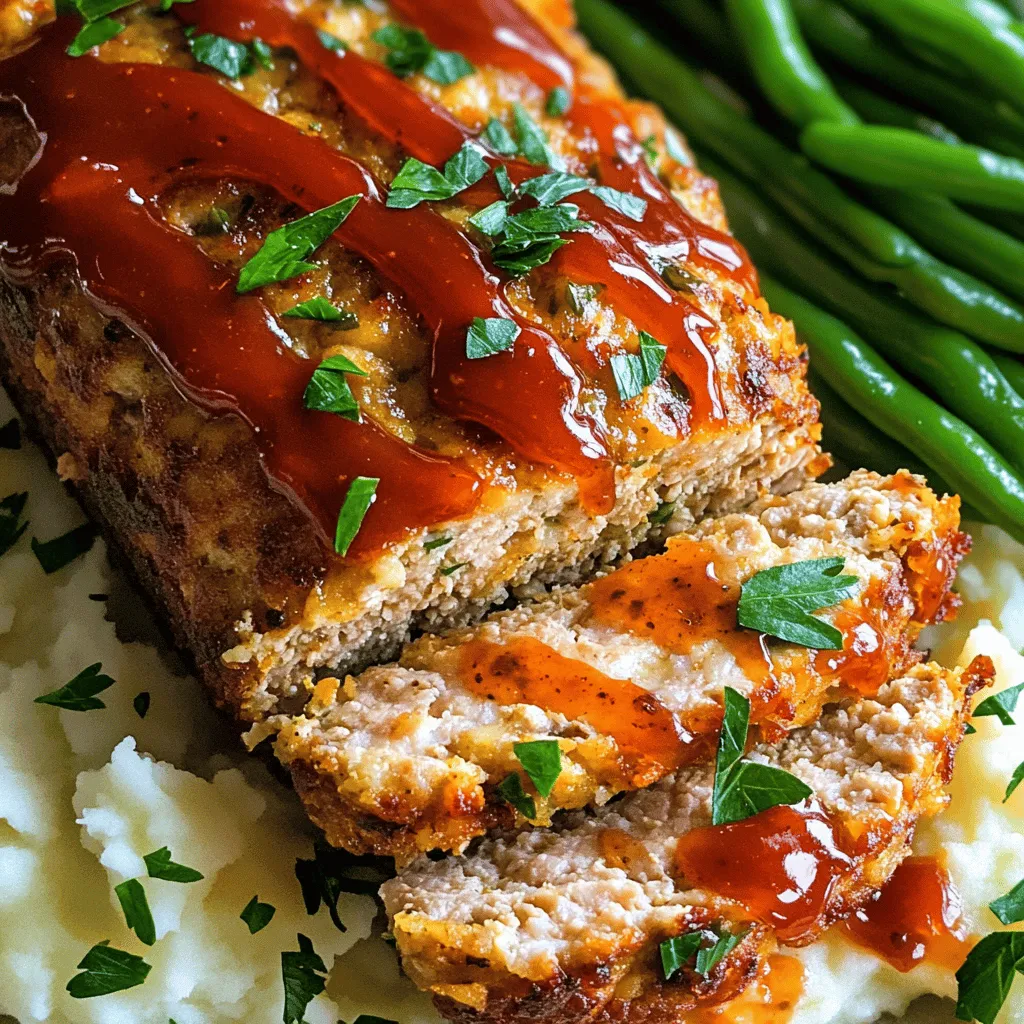 Melt-in-Your-Mouth Garlic Parmesan Chicken Meatloaf Delight
