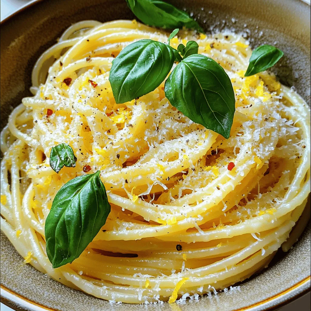 Savory Spaghetti Limone Bright and Fresh Delight