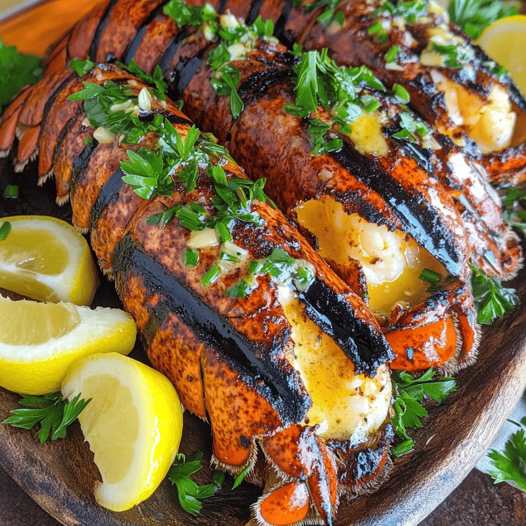 For this tasty dish, you need simple yet fresh ingredients. Here’s what you’ll need: - 2 lobster tails - 1/2 cup unsalted butter, melted - 2 cloves garlic, minced - 1 tablespoon fresh lemon juice - 1 teaspoon smoked paprika - 1 teaspoon chopped fresh parsley - 1 teaspoon chopped fresh chives - 1/2 teaspoon cayenne pepper (adjust to taste) - Salt and black pepper to taste - Lemon wedges for serving