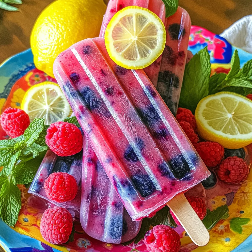 Berry Lemonade Popsicles Refreshing Summer Treat