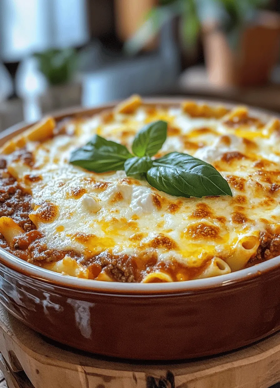 Baked ziti is a beloved classic in Italian-American cuisine that warms the hearts and stomachs of families across the United States. This comforting dish combines al dente pasta, rich tomato sauce, and an array of cheeses, all baked to perfection to create a satisfying meal that is both easy to prepare and ideal for feeding a crowd. If you