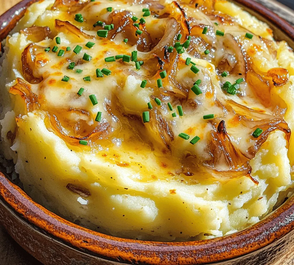 Comfort food holds a special place in our hearts and kitchens, often evoking feelings of warmth, nostalgia, and satisfaction. Among the many classic comfort foods, mashed potatoes stand out as a beloved staple, adored for their creamy texture and rich flavor. However, what if you could elevate this humble dish to something extraordinary? Enter French Onion Mashed Potatoes, a delightful twist that combines the velvety goodness of mashed potatoes with the savory, sweet notes of caramelized onions and melted cheese. This recipe is perfect for any meal, whether it