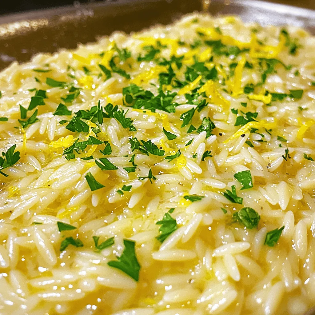 Lemon Parmesan Orzo Flavorful and Simple Dish