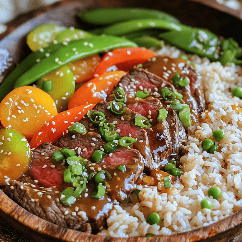 Honey Garlic Butter Steak and Rice Skillet Recipe Delight