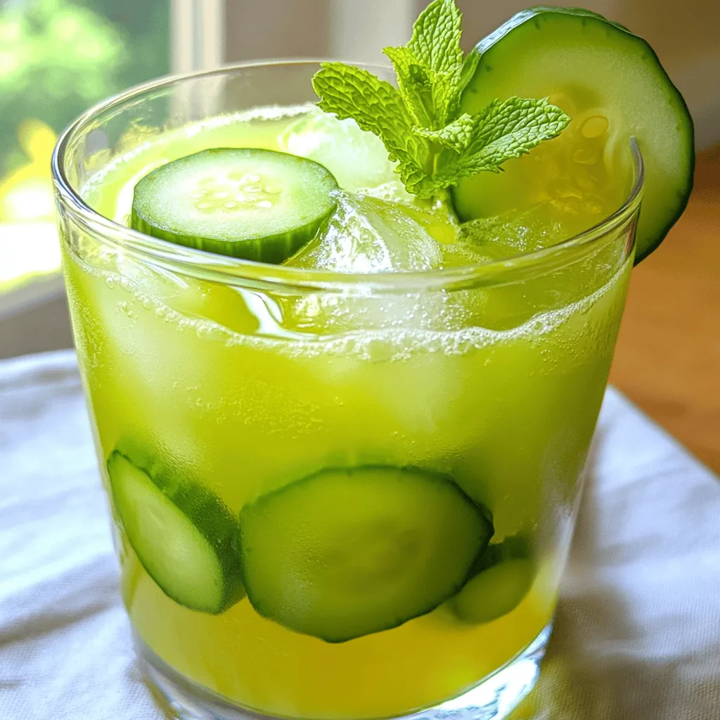 Honeydew Cucumber Cooler Refreshing Summer Drink