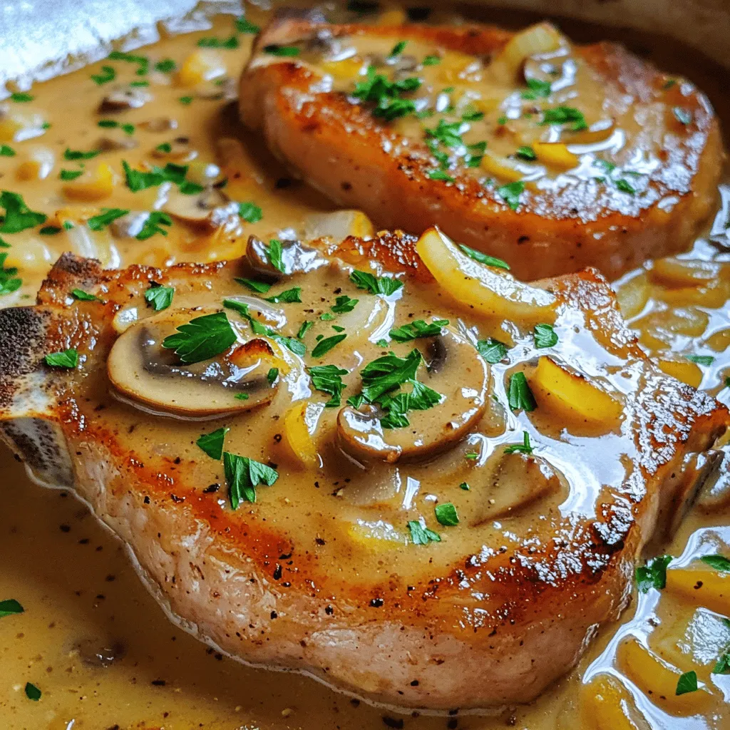 For this recipe, you need: - 4 boneless pork chops (about 1 inch thick)