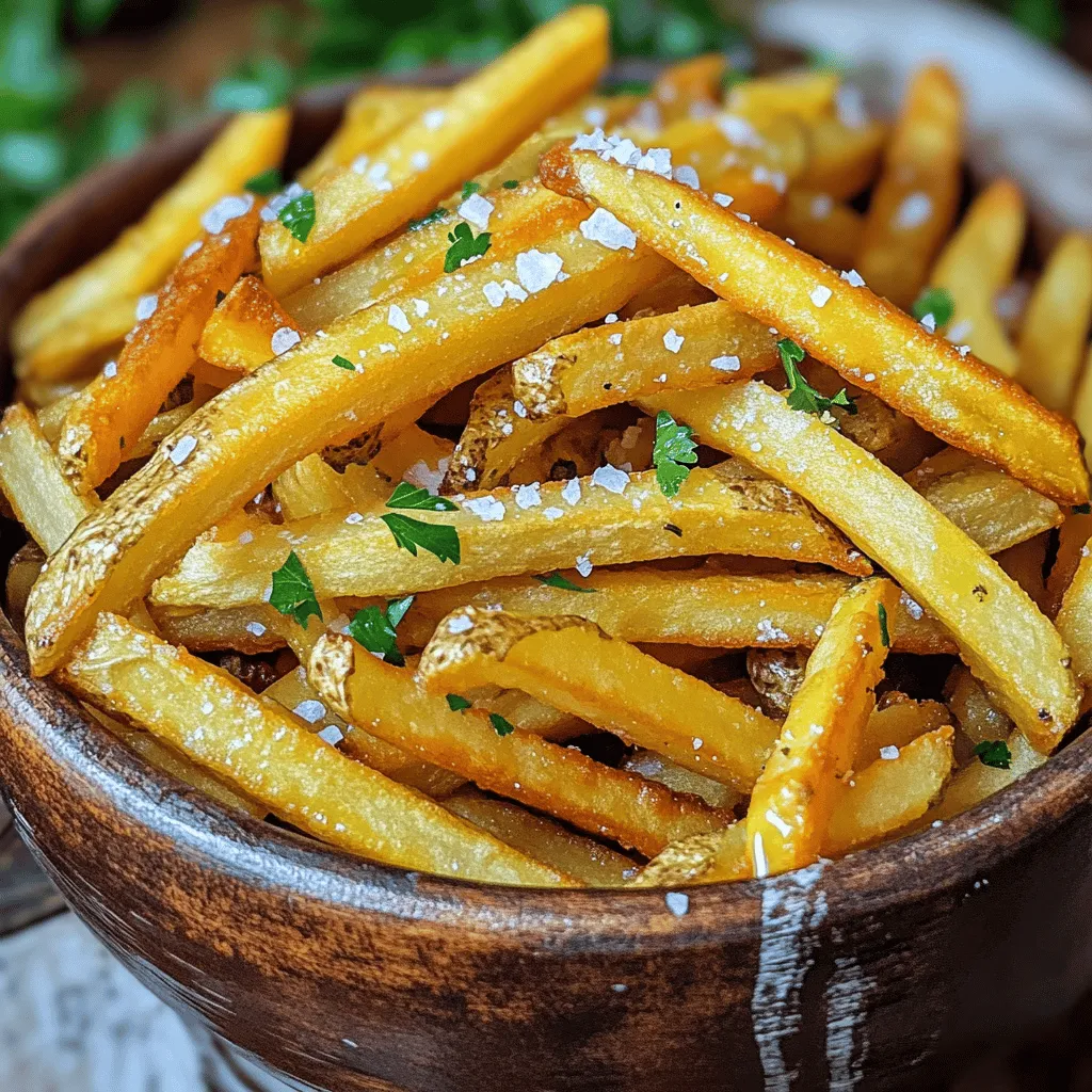 Air Fryer Salt and Vinegar French Fries Crunchy Treat