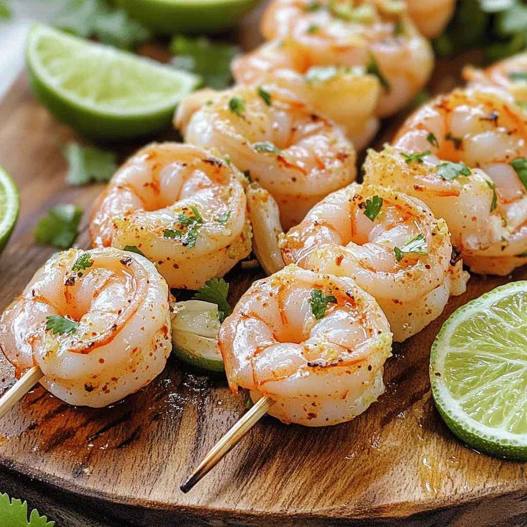 Zesty Lime Shrimp Skewers Flavorful Grilled Delight