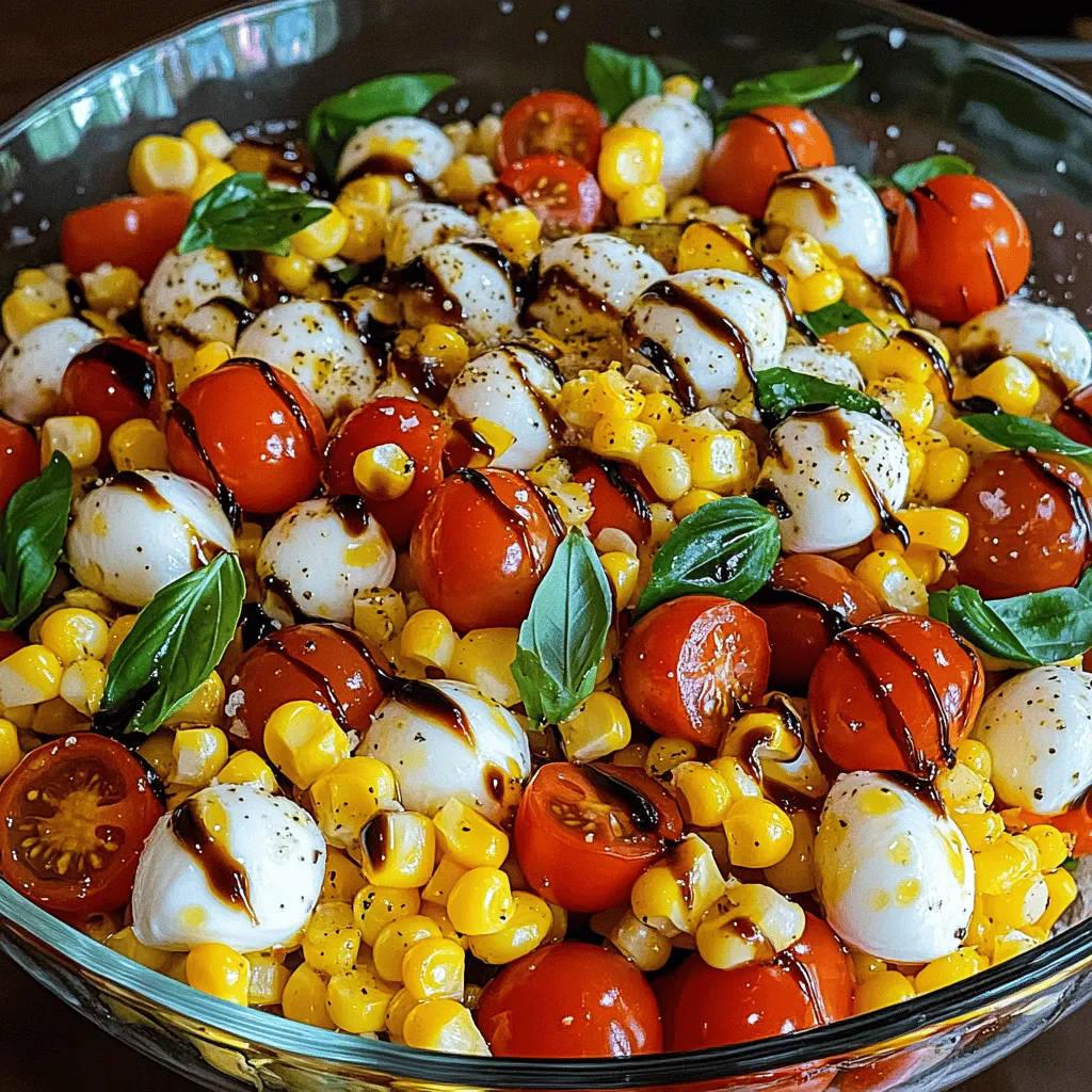 Caprese Corn Salad Recipe: A Vibrant Summer Delight