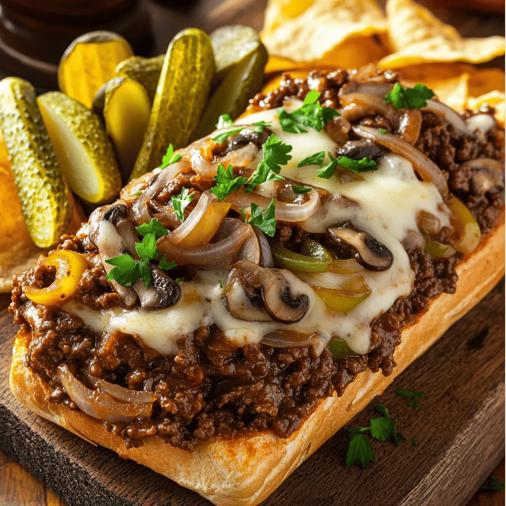 Philly Cheesesteak Sloppy Joes Flavorful and Easy Meal