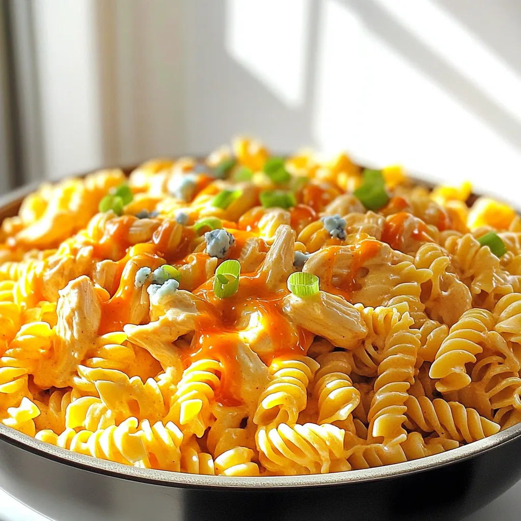 Creamy Buffalo Chicken Pasta Easy One Pot Recipe