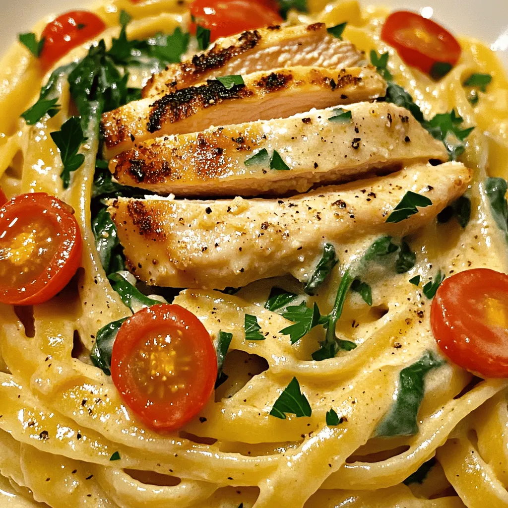 Creamy Garlic Chicken and Parmesan Pasta Delight Dish