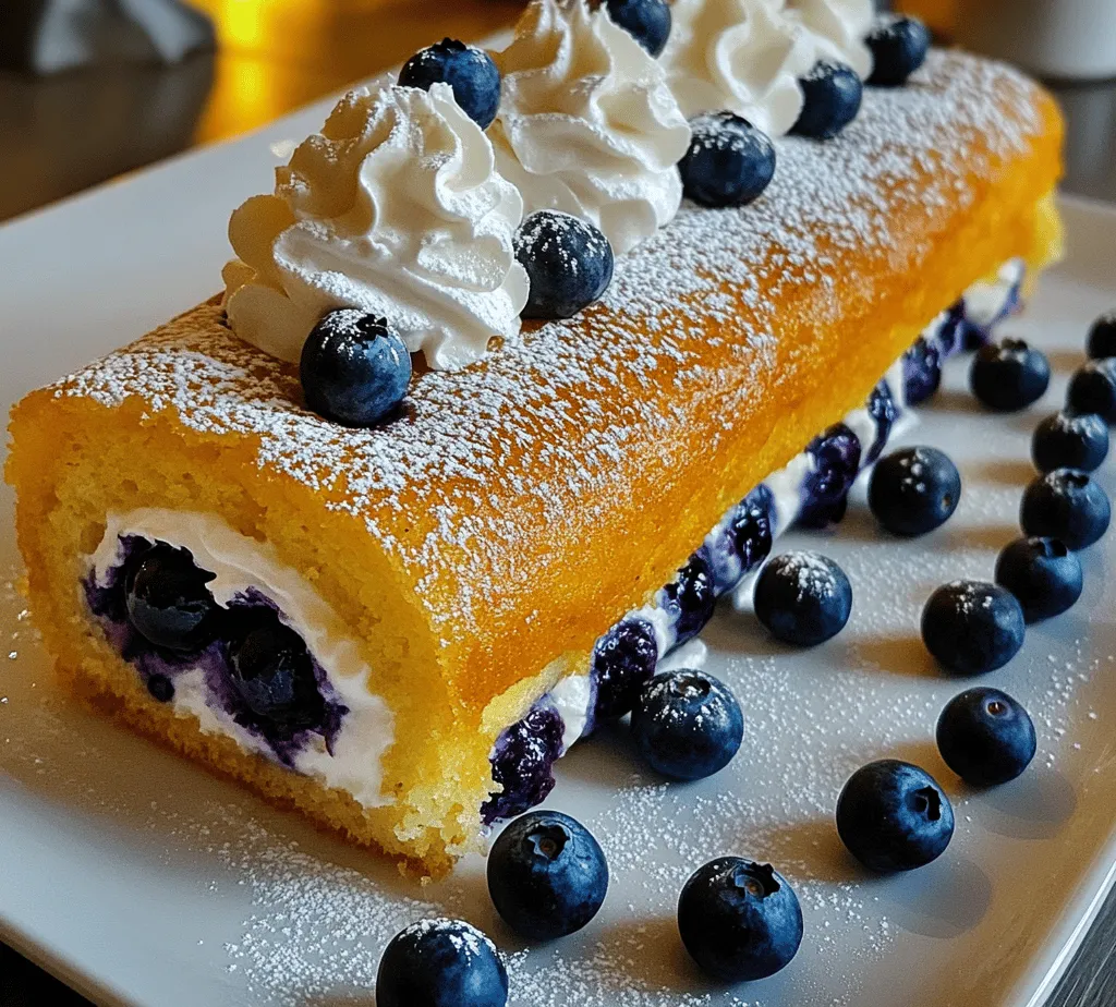 The Blueberry Roll Cake is a delightful dessert that combines the freshness of juicy blueberries with the lightness of sponge cake, making it a perfect treat for any occasion. With its vibrant colors and luscious flavors, this roll cake not only captivates the eyes but also tantalizes the taste buds. Whether you