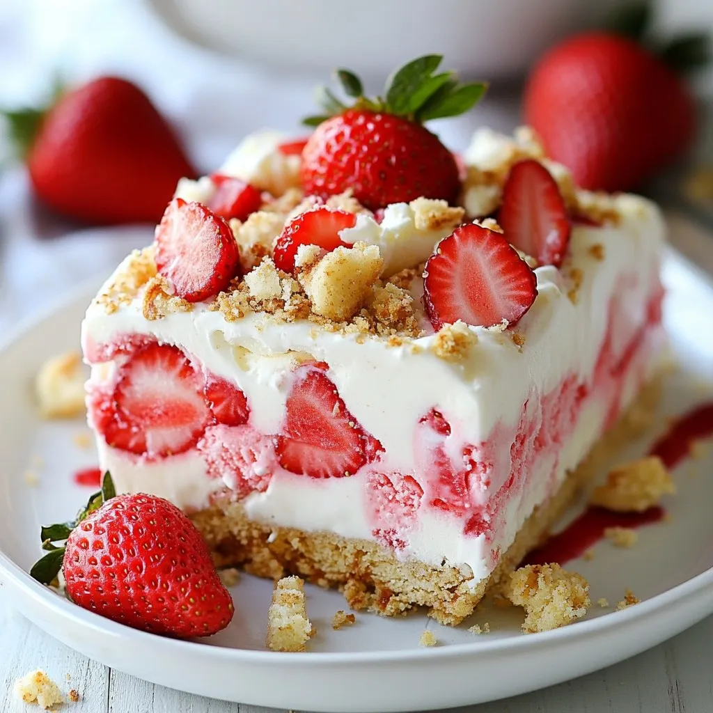 Strawberry Shortcake Ice Cream Bars Delicious Summer Treat