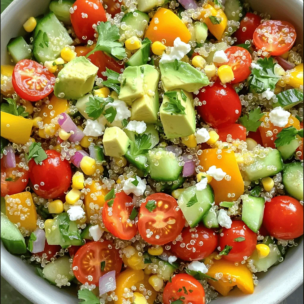 Garden Fresh Quinoa Salad Healthy and Flavorful Dish