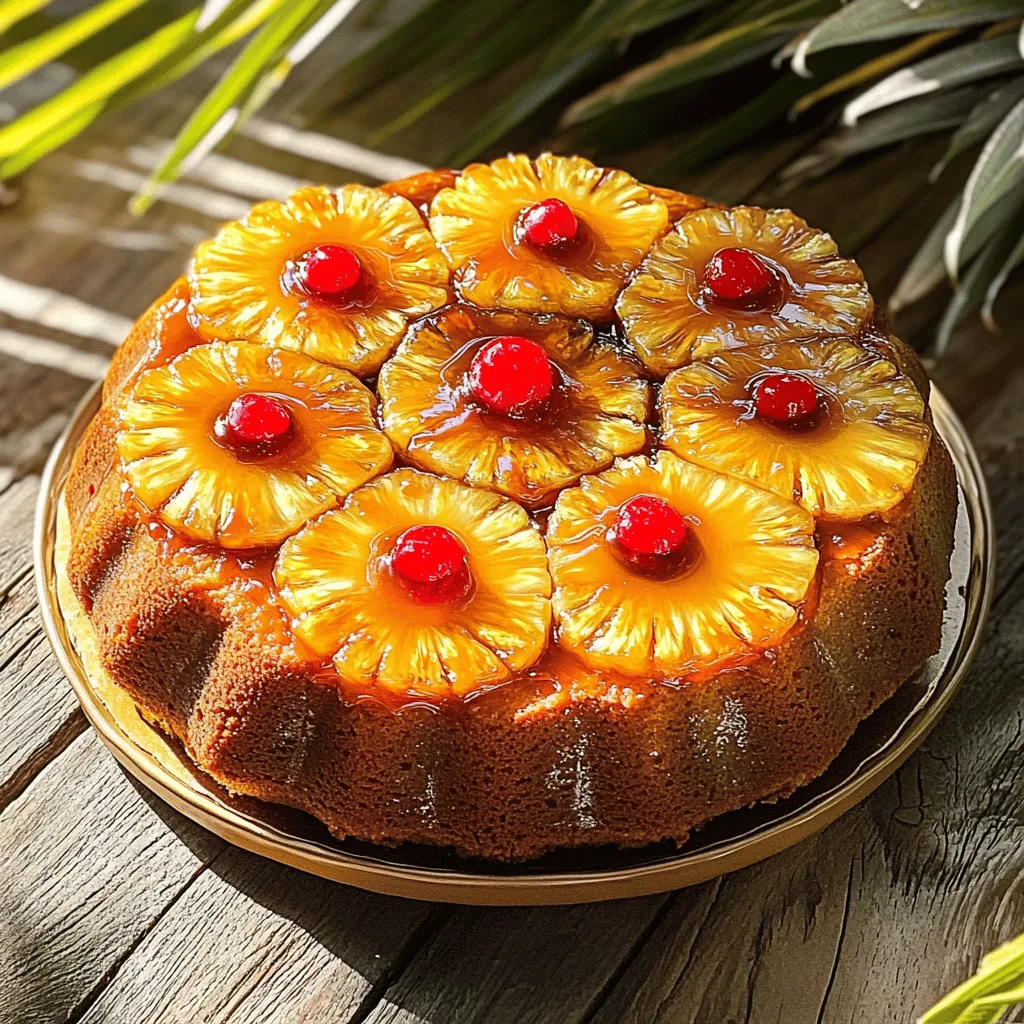 Tropical Bliss Pineapple Upside Down Bundt Cake Recipe