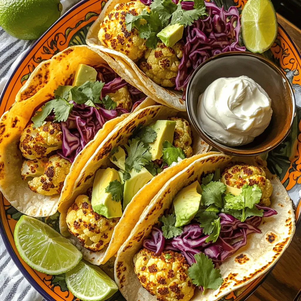 Vegan Cauliflower Tacos Flavorful and Healthy Dish