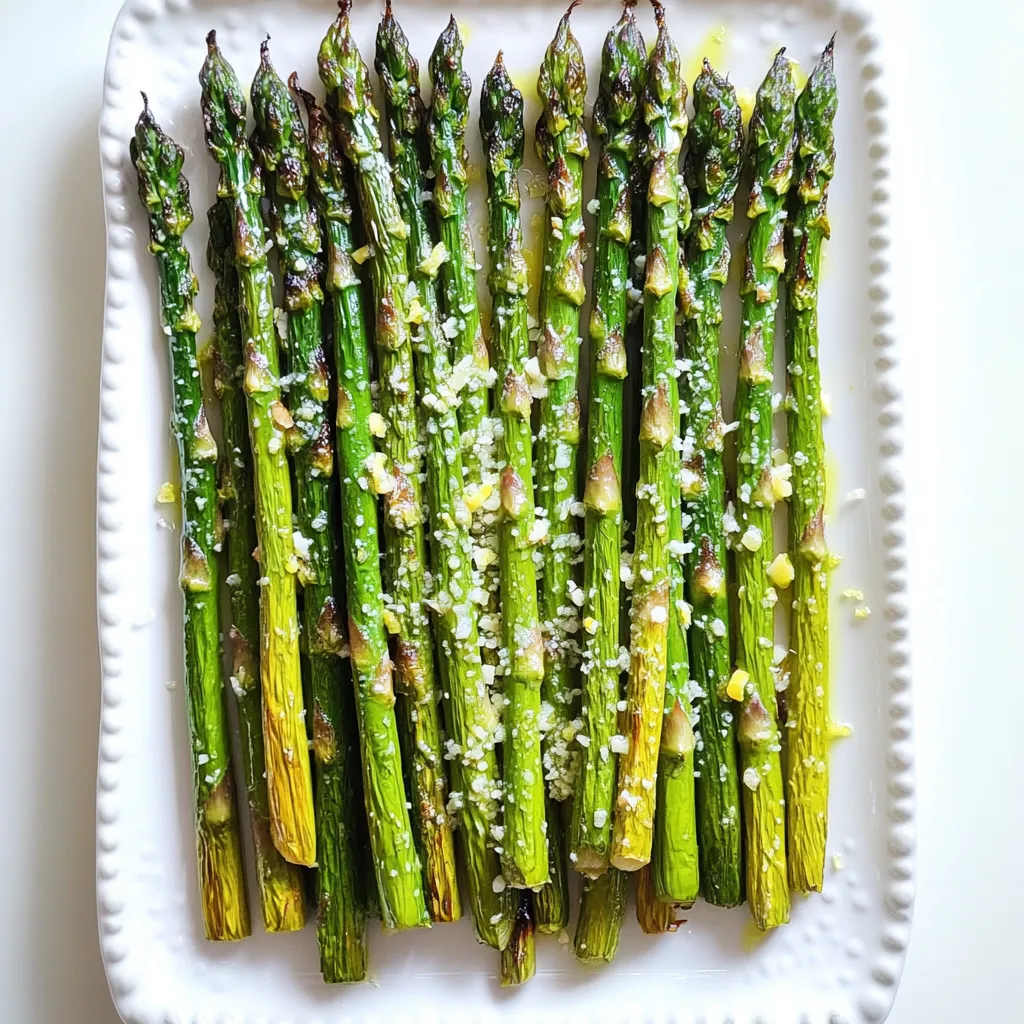 Lemon Garlic Roasted Asparagus Tasty and Simple Dish