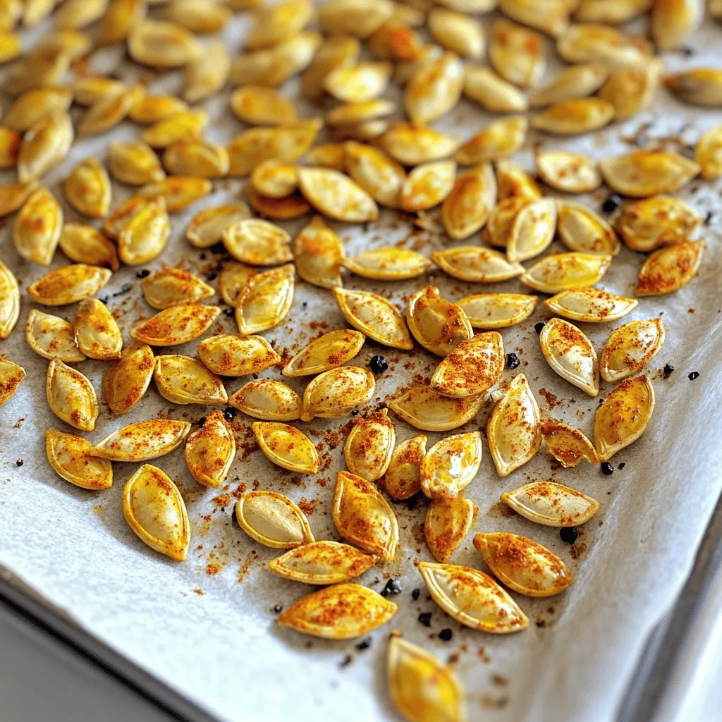 Spicy Roasted Pumpkin Seeds Crunchy and Flavorful Snack