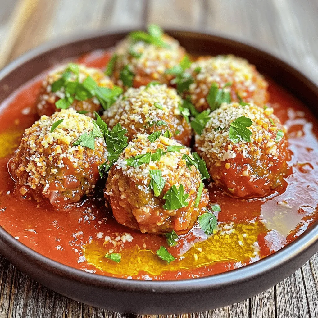 Classic Meatballs in Marinara Flavorful Comfort Dish
