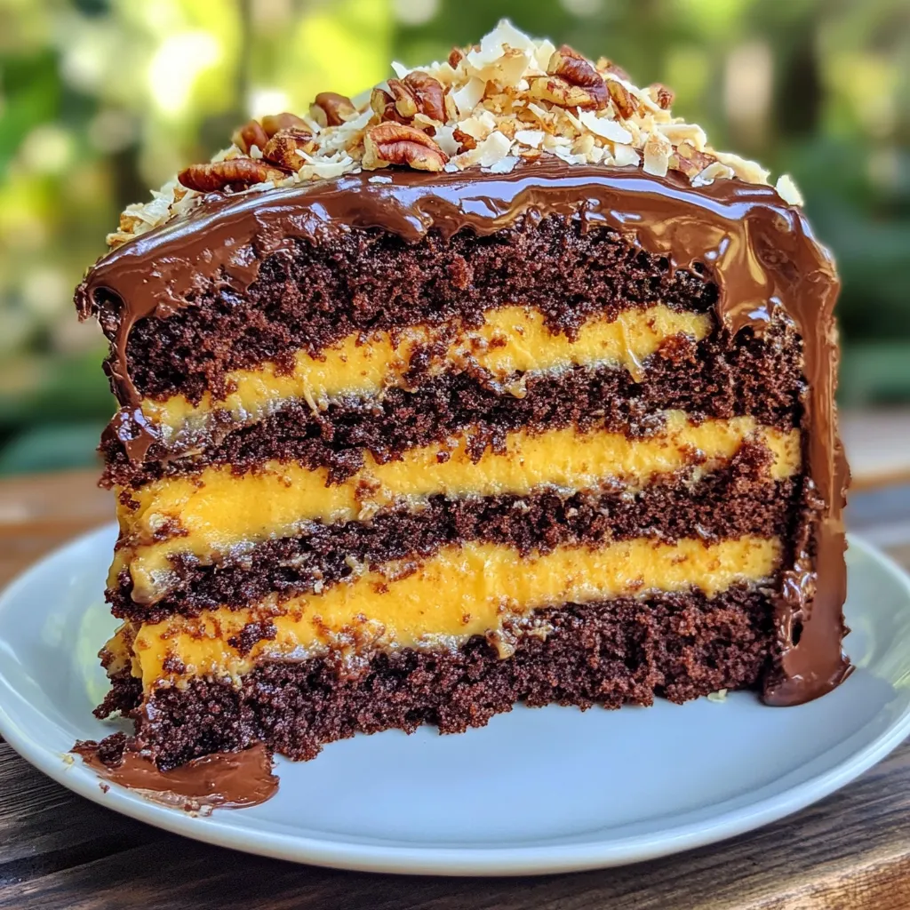 Sweet Symphony of German Chocolate Cake