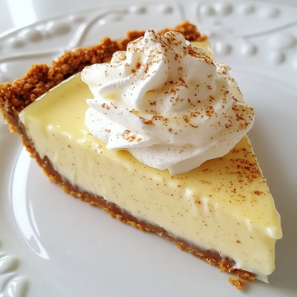 Eggnog Crème Pie Rich and Creamy Holiday Delight