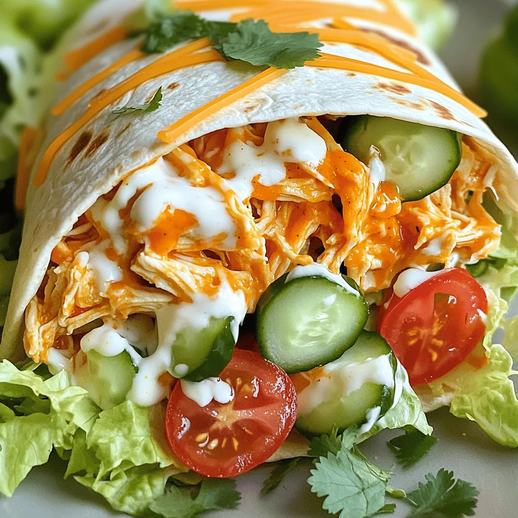 Buffalo Ranch Chicken Wraps Tasty and Easy Recipe