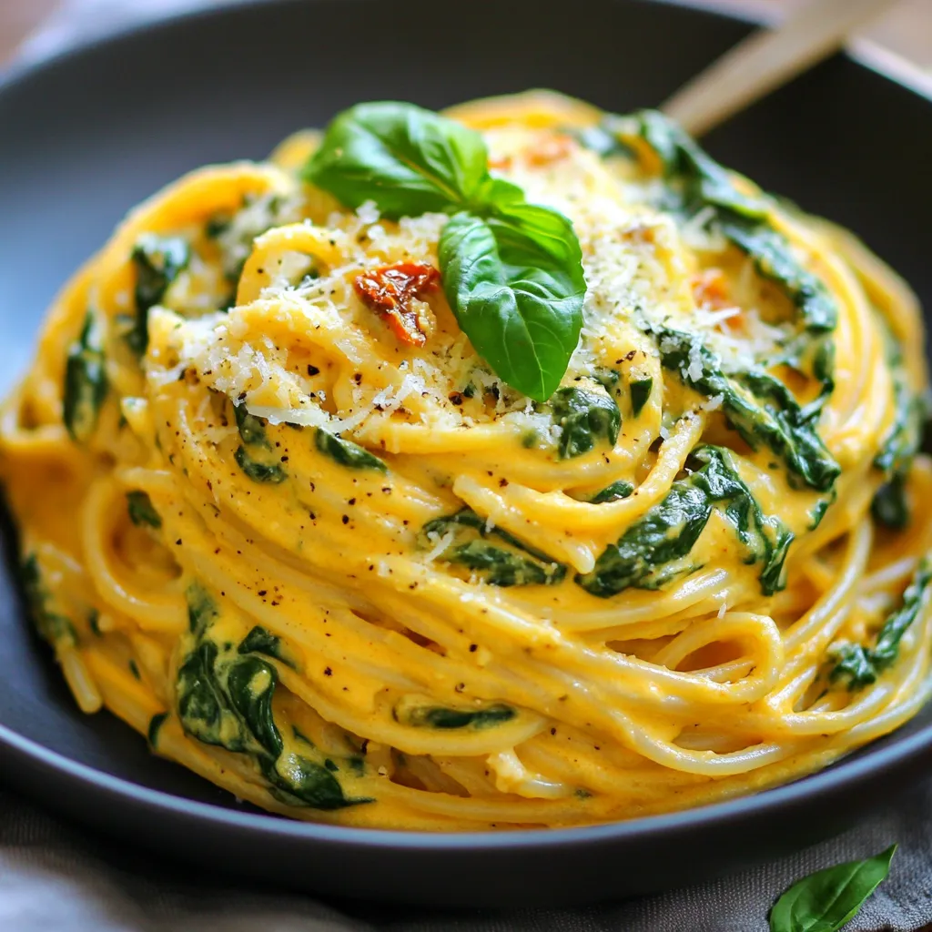 Spaghetti &#038; Spinach with Sun-Dried Tomato Cream Sauce: A Delightful Dish for Any Occasion