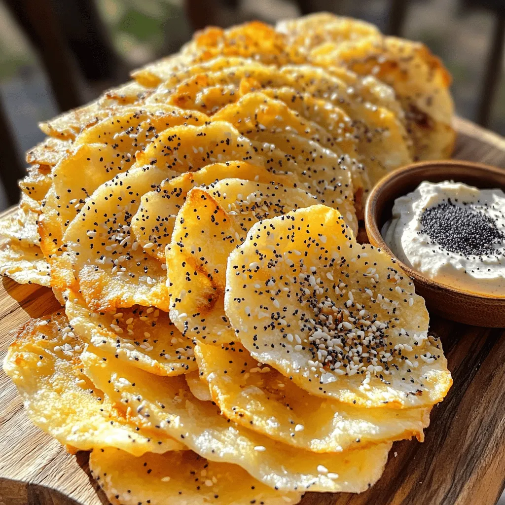 Air Fryer Everything Bagel Chips Crispy Snack Delight