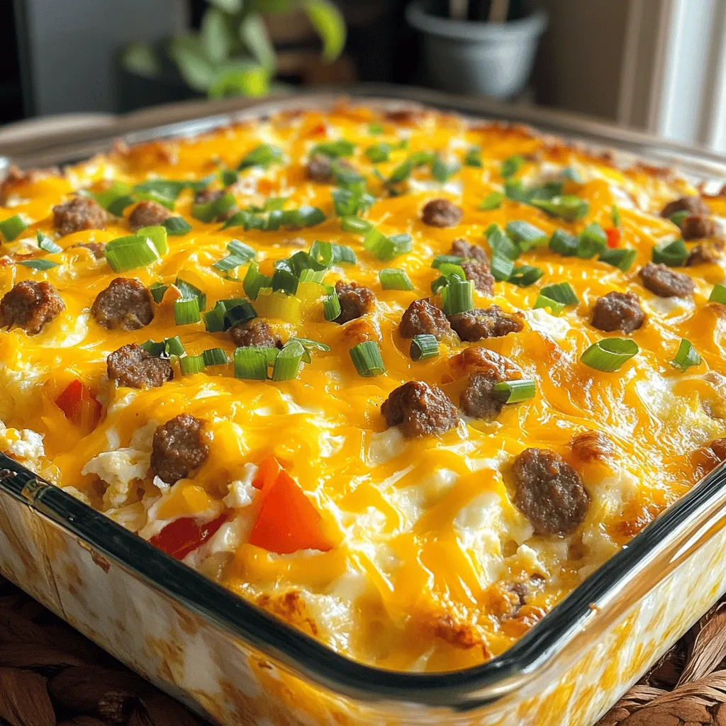 Overnight Sausage and Egg Casserole Tasty Comfort Dish