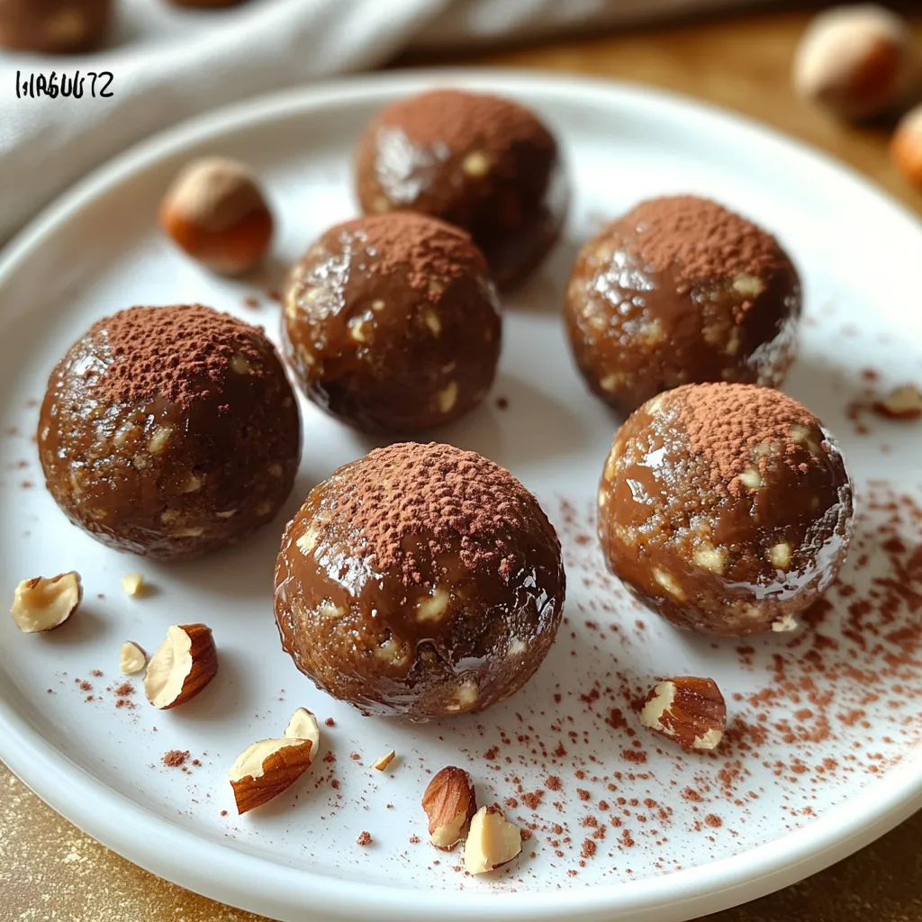 Vegan Chocolate Hazelnut Energy Bites Delightful Snack