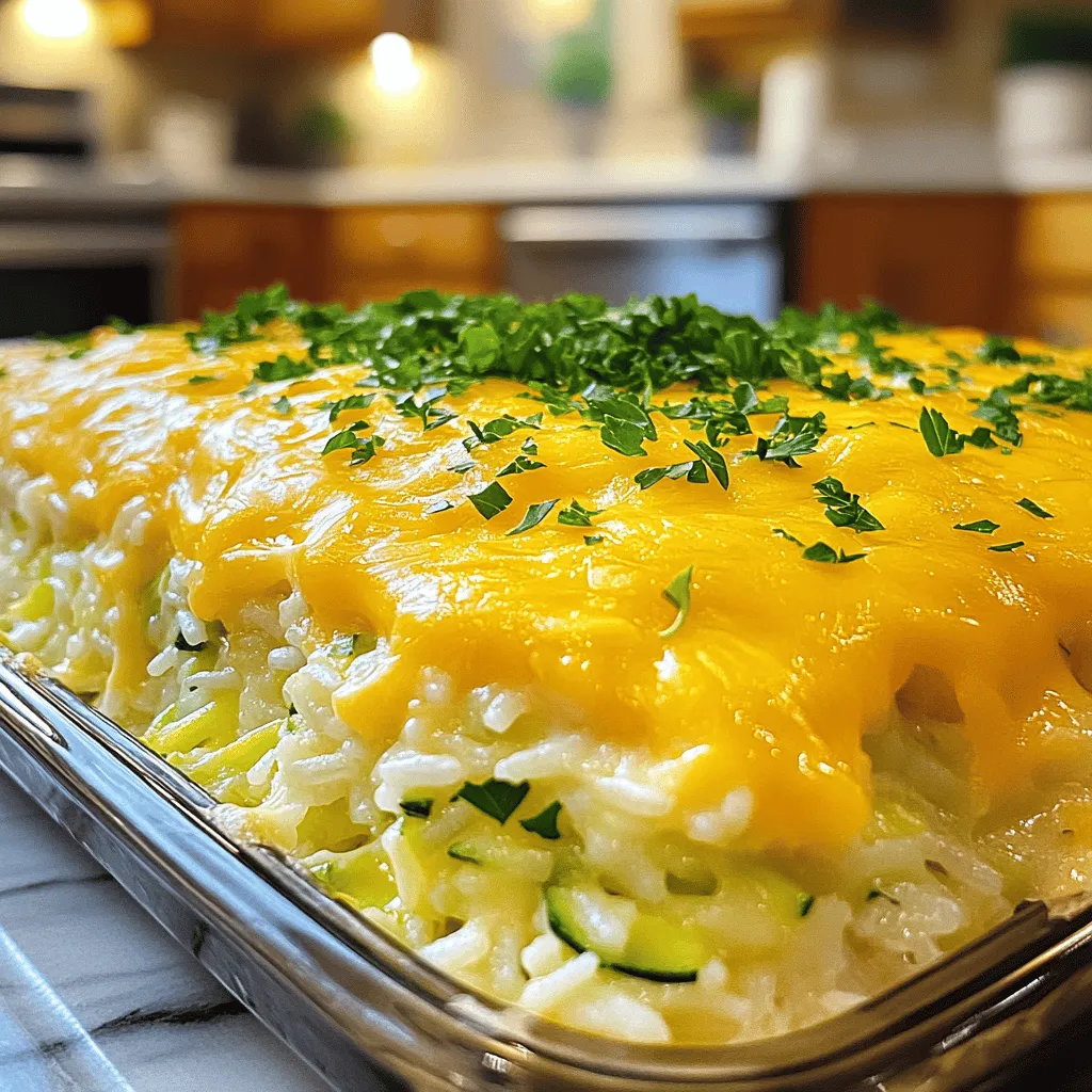 Cheesy Zucchini Rice Bake Flavorful and Easy Recipe