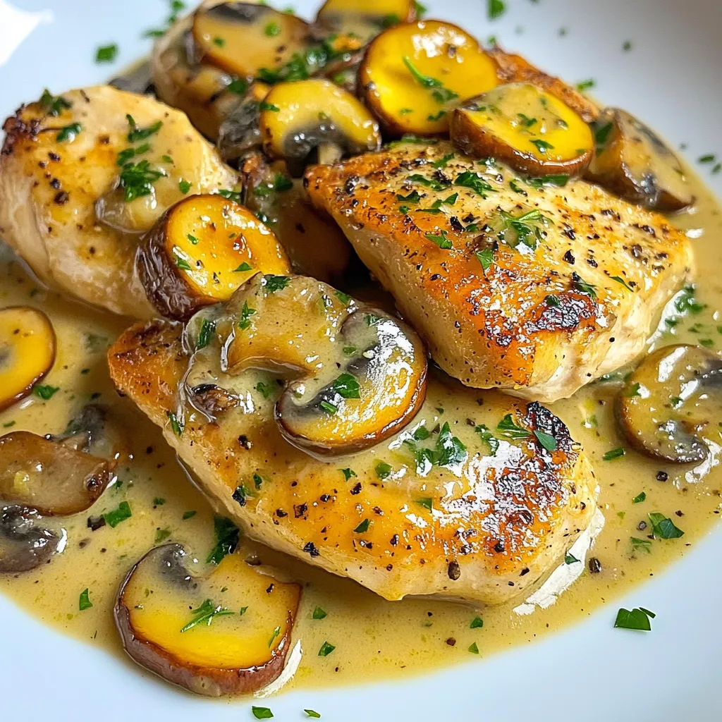 Creamy Garlic Mushroom Chicken Flavorful Weeknight Meal