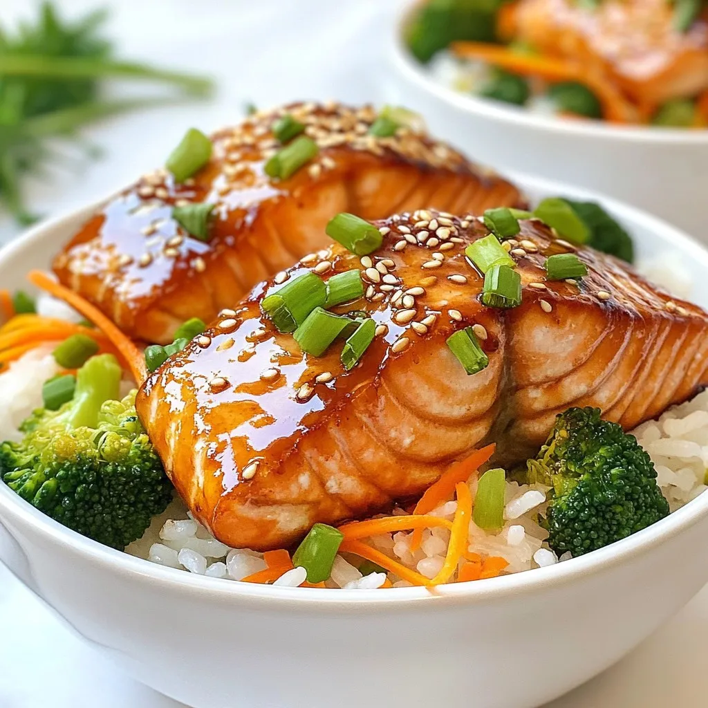 Teriyaki Salmon Rice Bowls Flavorful and Simple Meal
