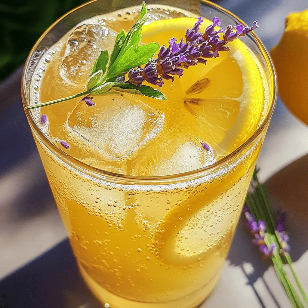 Sparkling Lavender Lemonade Refreshing Summer Drink