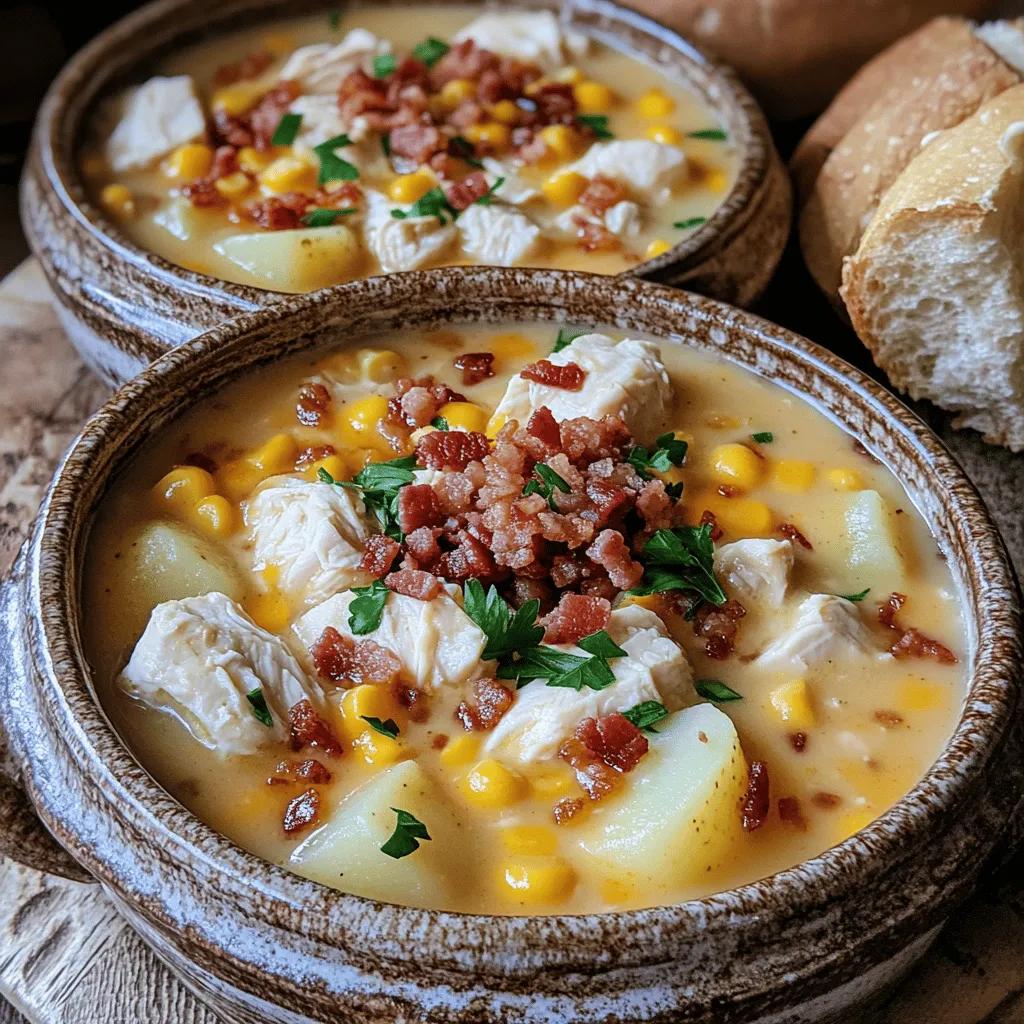 Creamy Chicken Bacon Potato Soup