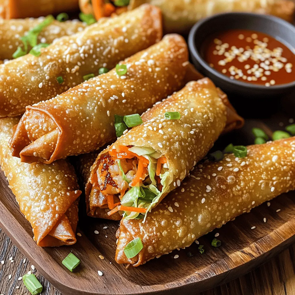 Air Fryer Crispy Shrimp Egg Rolls Simple and Quick