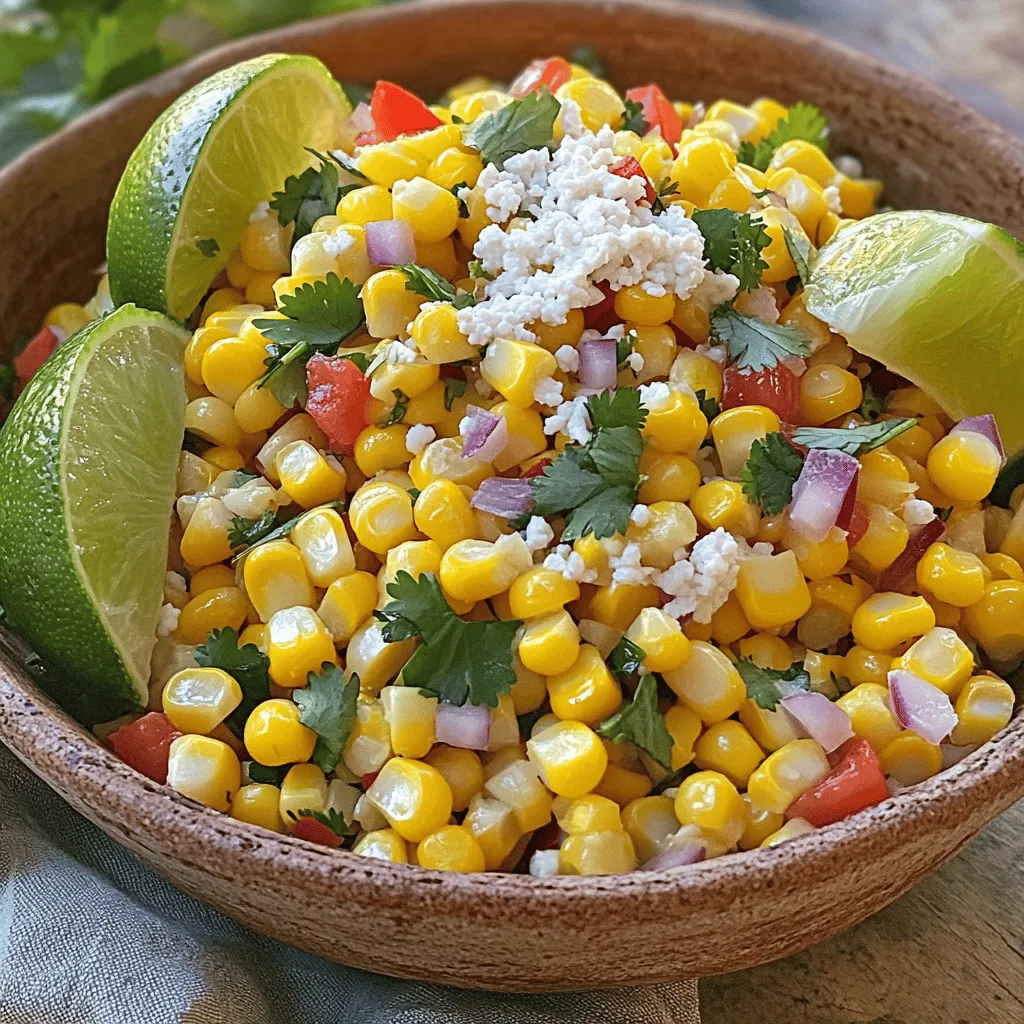 Mexican Street Corn Salad Fresh and Flavorful Dish