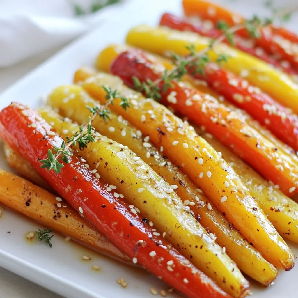 Honey Glazed Rainbow Carrots Easy and Flavorful Dish