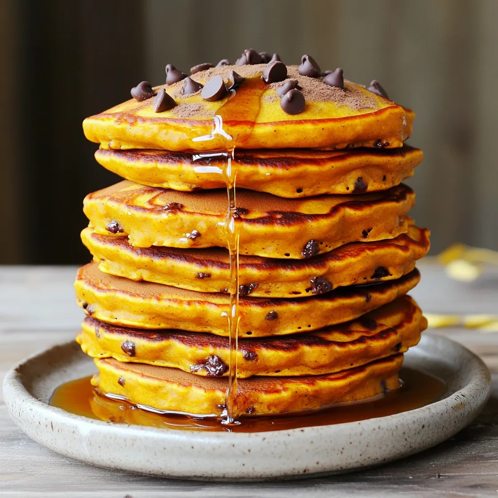 Pumpkin Chocolate Chip Pancakes Irresistible Breakfast Delight