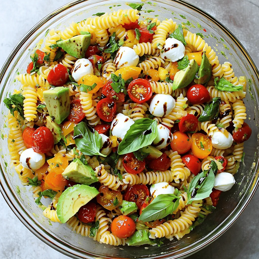 Caprese Pasta Salad Fresh and Flavorful Delight