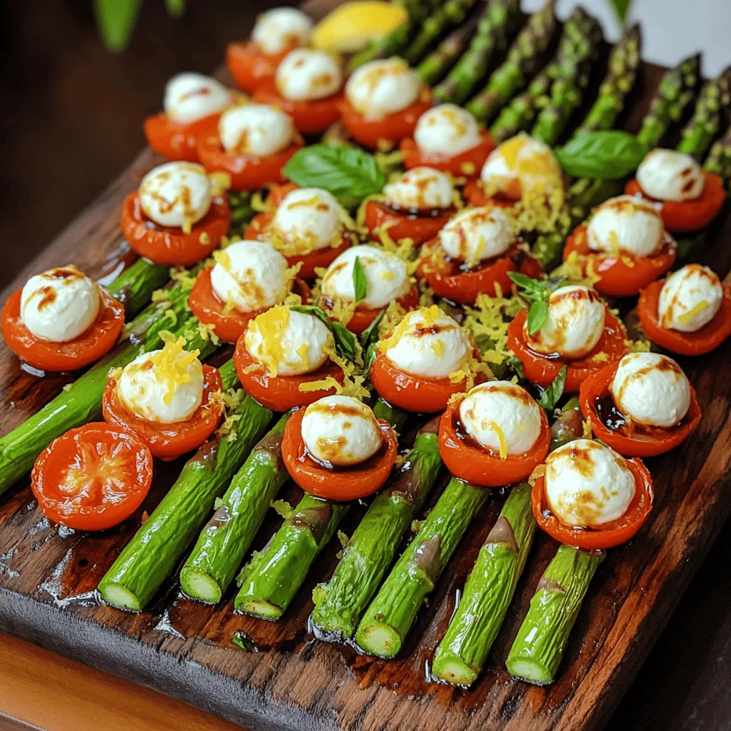 Roasted Caprese Asparagus Fresh and Flavorful Dish