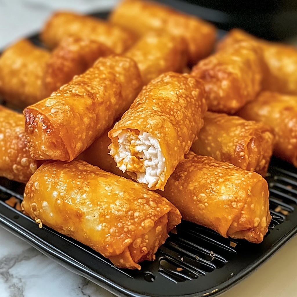 Buffalo Chicken Egg Rolls in Air Fryer