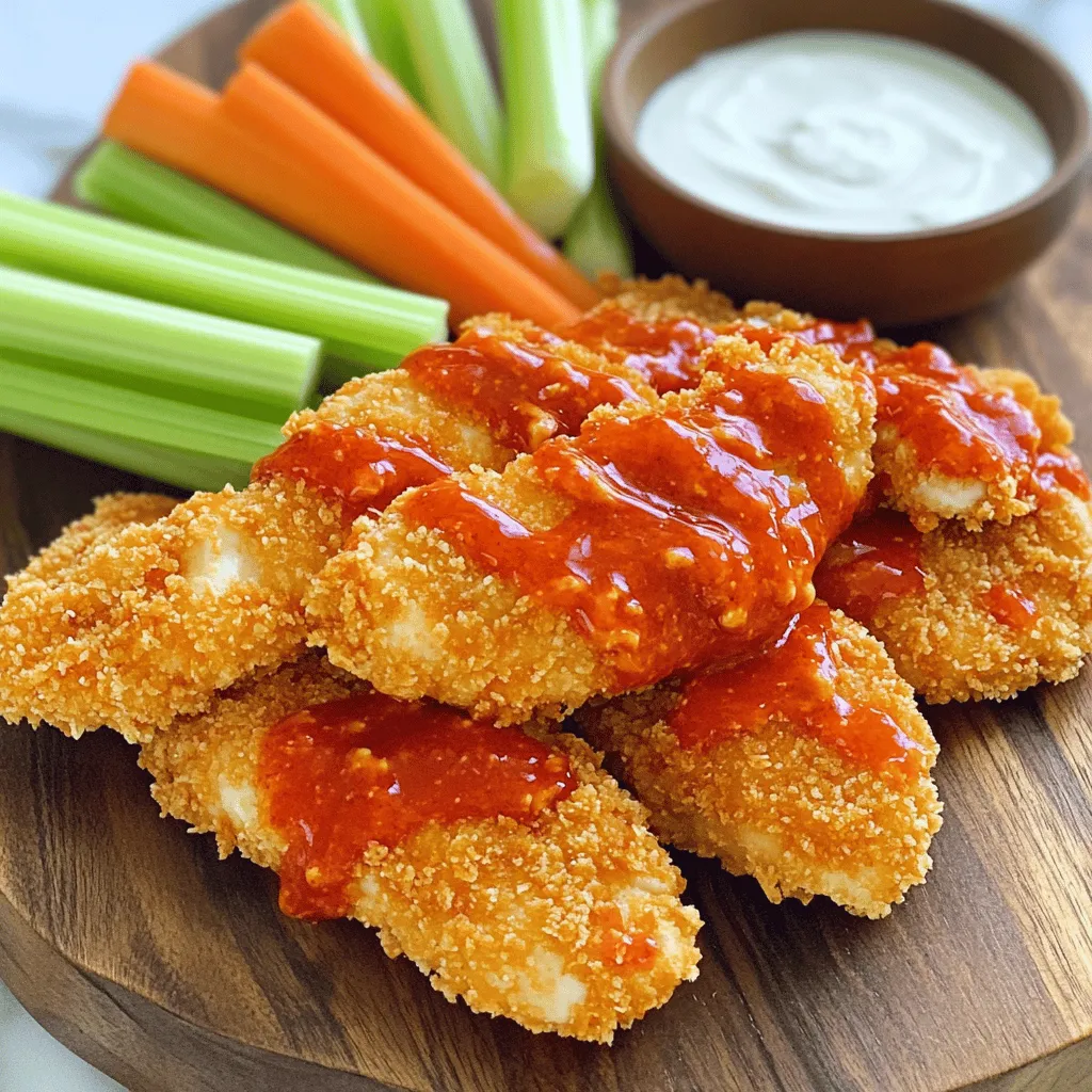 Air Fryer Buffalo Chicken Tenders Crispy and Flavorful
