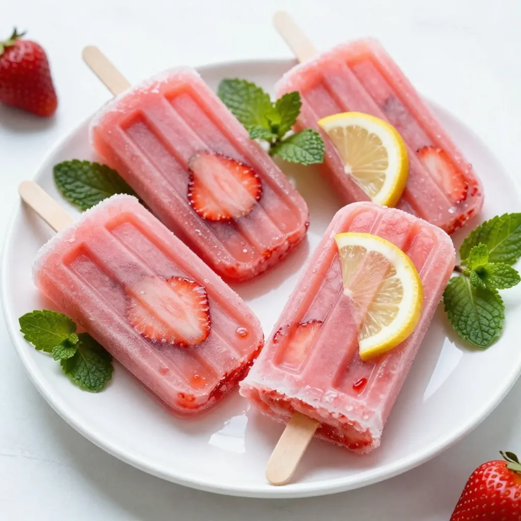 Strawberry Lemonade Popsicles Refreshing Summer Treat