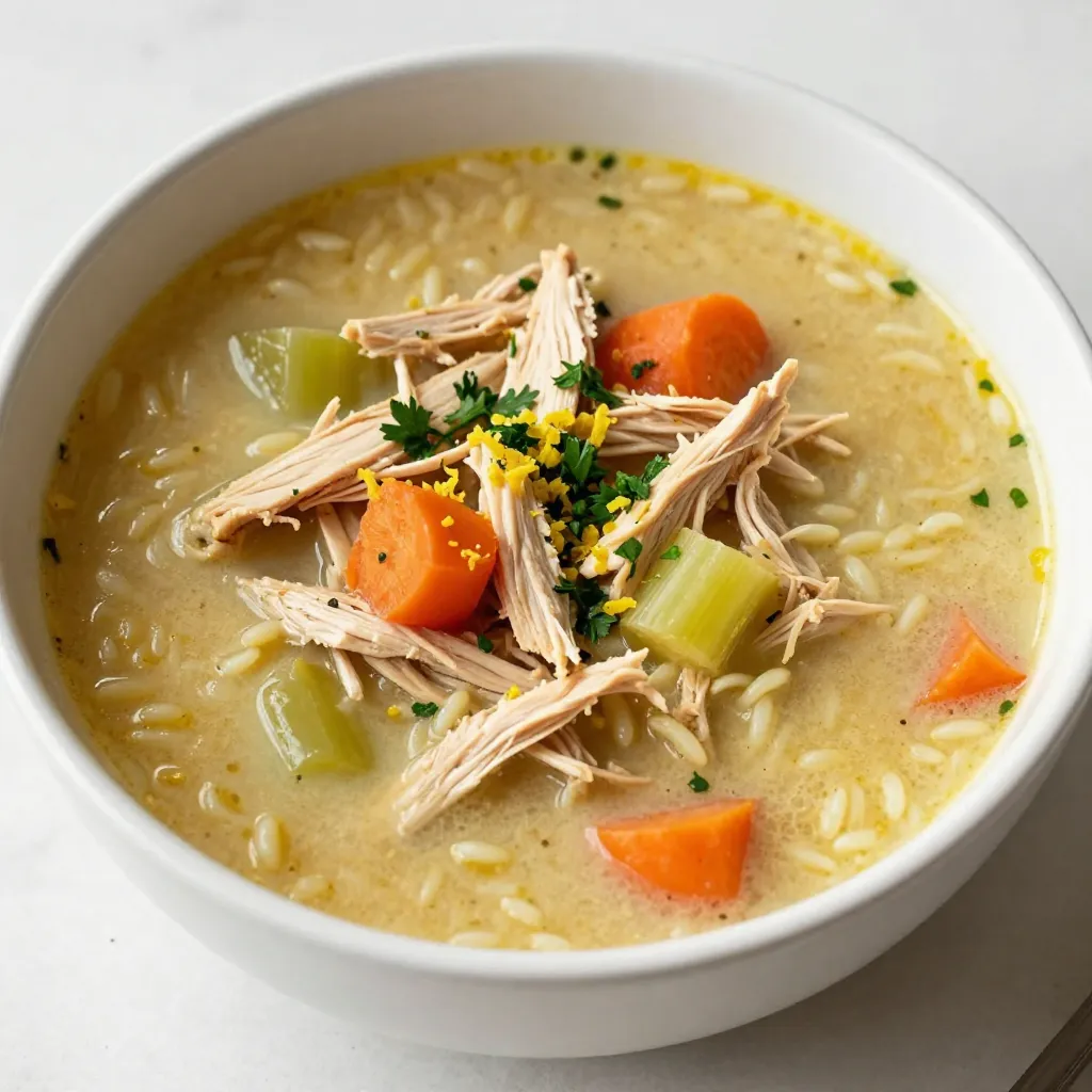 Greek Lemon Chicken Soup Flavorful Comfort in a Bowl